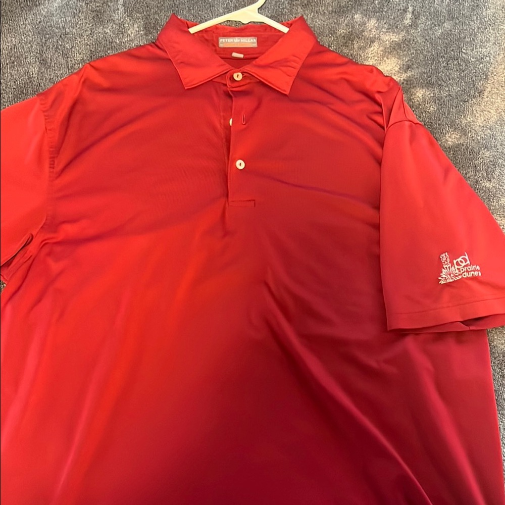 Peter Millar Red Prairie Dunes Performance Polo Shirt